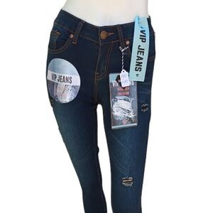 540327...VIP Deconstructed Skinny Jeans Sz 00